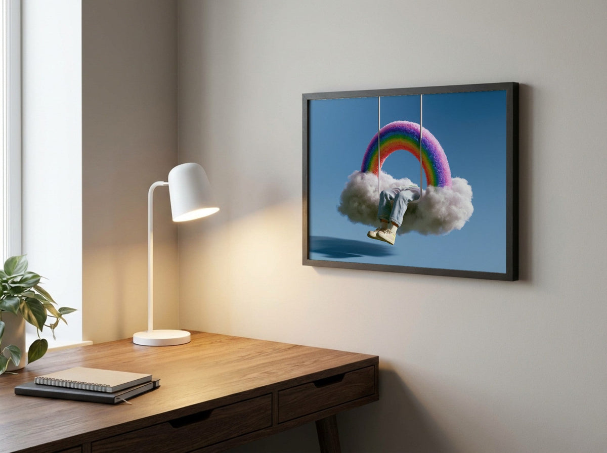 Cloud Nine framed art mockup 2