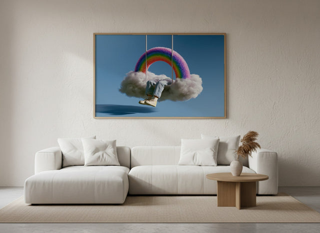 Cloud Nine framed art mockup 3