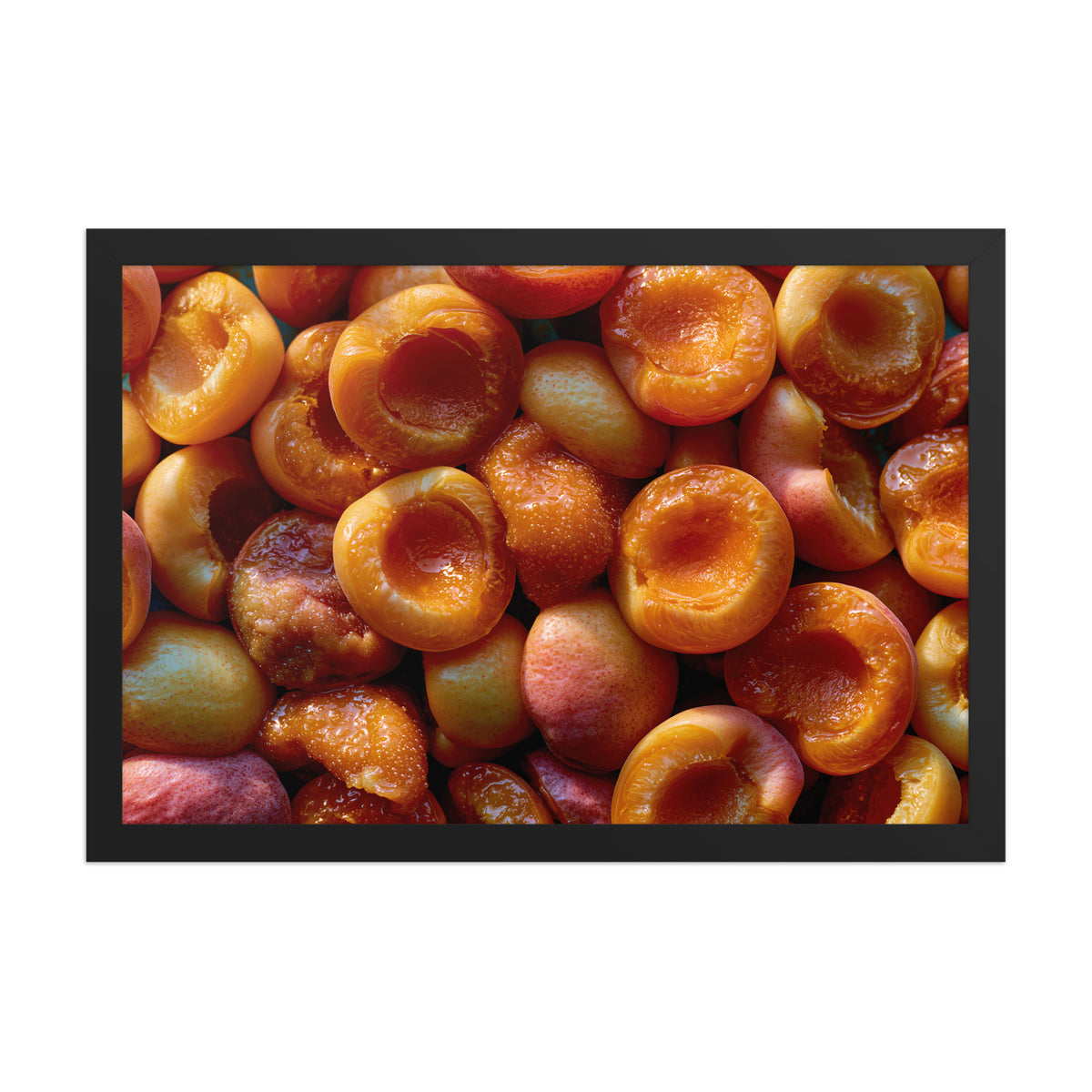 Sun-Ripened framed art in black frame, 12×18 inches