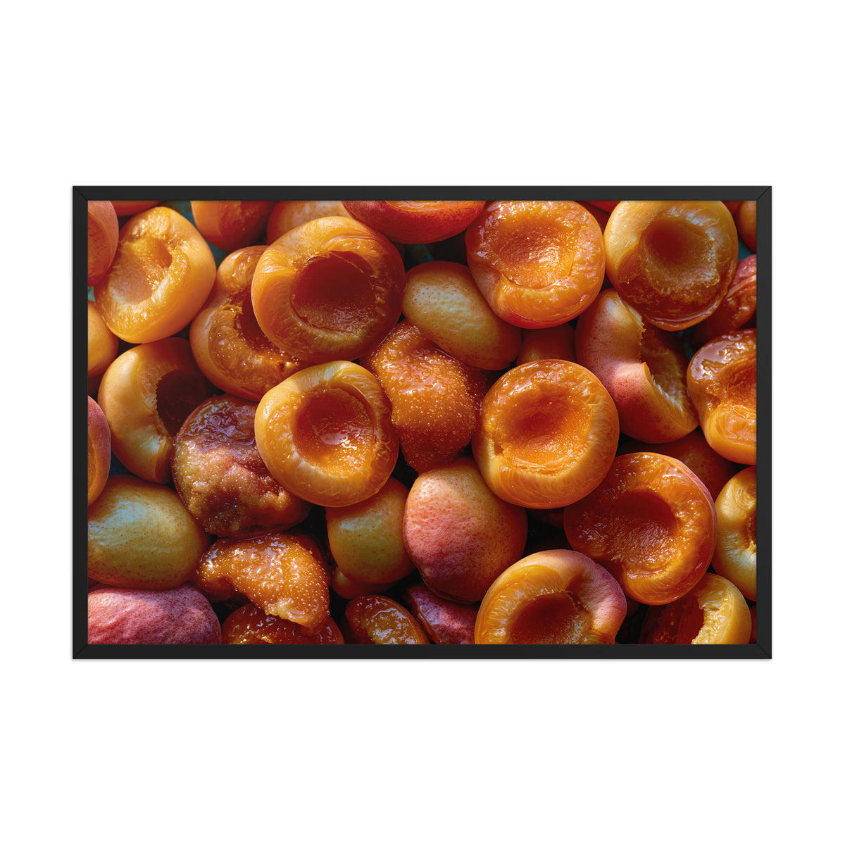 Sun-Ripened framed art in black frame, 24×36 inches