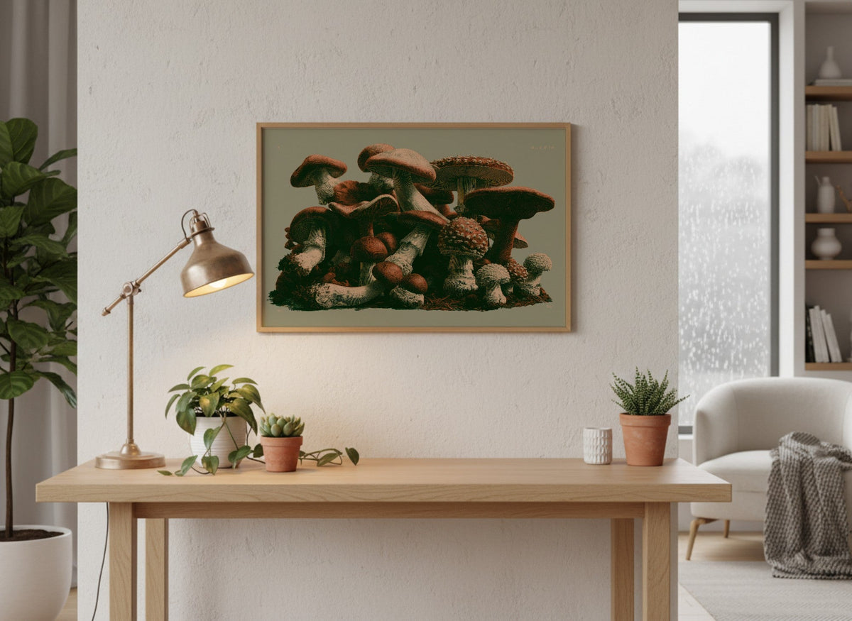 Field Guide framed art mockup 4