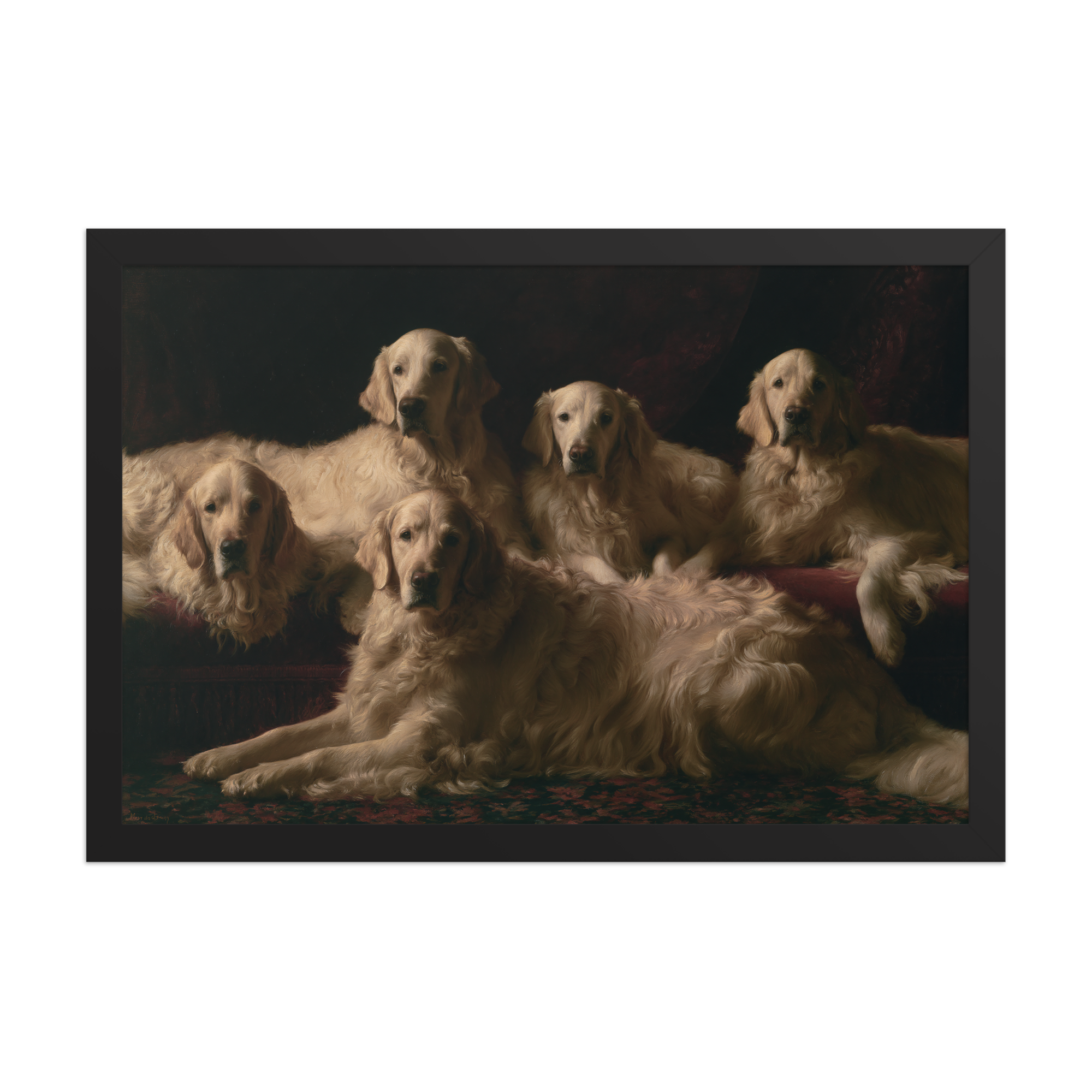 Good Company framed art in black frame, 12×18 inches