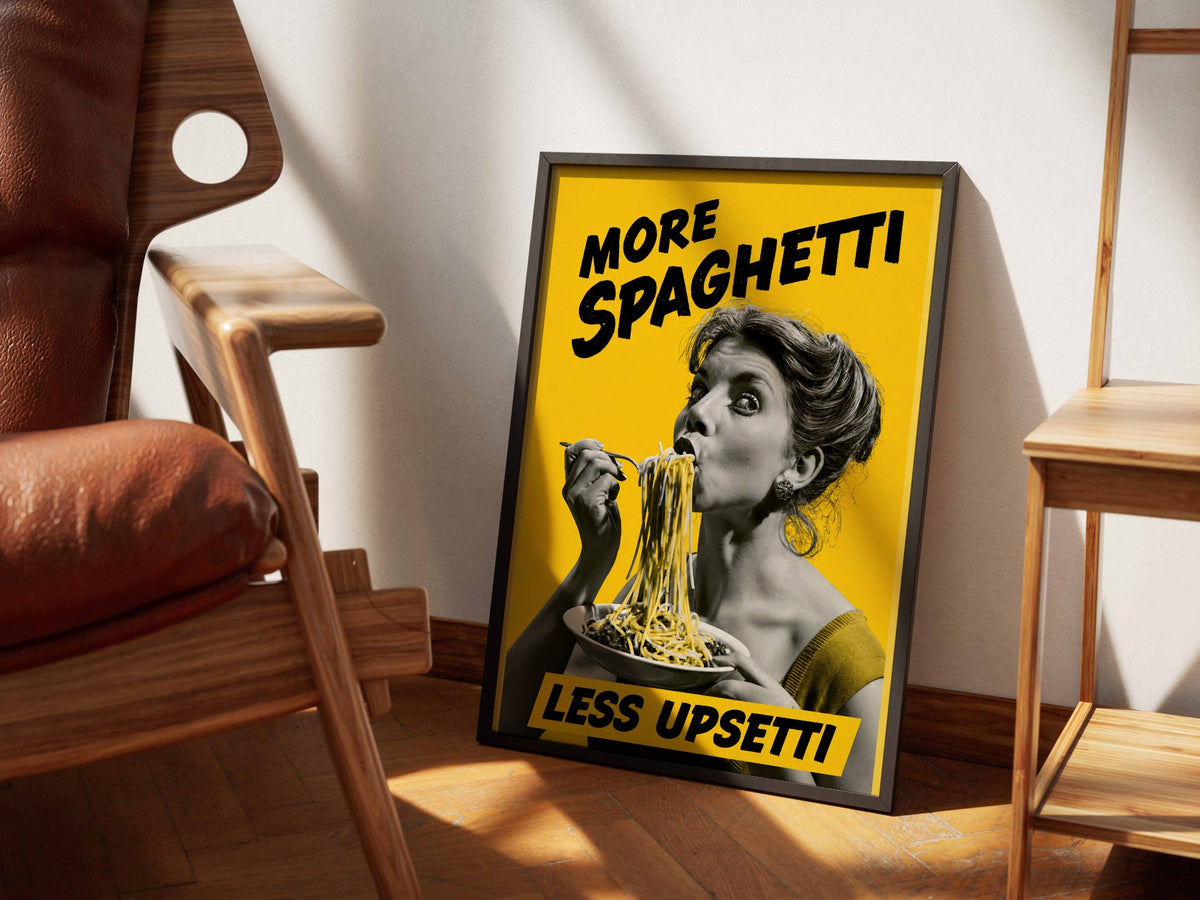 More Spaghetti, Less Upsetti lifestyle mockup — temp-1763649147204
