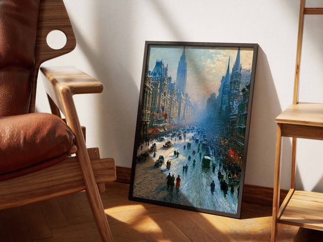 Manhattan in Snow lifestyle mockup — temp-1763649147204